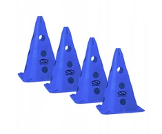 Smj Sport Rinkinys iš 4 treniruočių kūgių - 30 cm mėlyni / PT4-13H-B