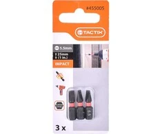 Smūginis antgalis Tactix slot5.5/25mm/3vnt.
