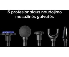 Smūginis masažuoklis Zyle ZY002MGR, 5 masažinės galvutės, 30W