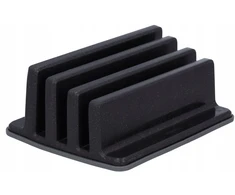 SMUKEE pjaustymo lentos stovas 3 vienetams 6,3x12,3x16,3 cm Juodas