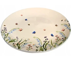 SMUKEE Porcelianinė lėkštė PAVASARINĖS GĖLĖS 19 cm MĖLYNA 626