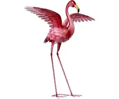 Sodo dekoras Flamingas 96x44x87cm metalinis