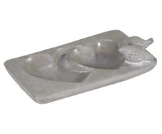 Sodo dekoras-paukščių vonelė Širdelės Mega Collections 28x18x3.5cm keraminis