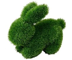 Sodo dekoras Zuikis 35cm žalias