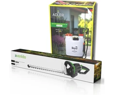 Sodo gyvatvorių žirklių rinkinys 620 W ašmenys 610 mm kuprinis purkštuvas 16L Adler AD 6810 AV 6813