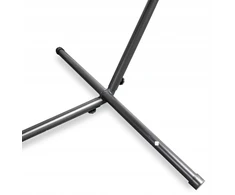 sodo hamakas ant metalinio karkaso, tvirtas 270x110 cm, iki 120 kg