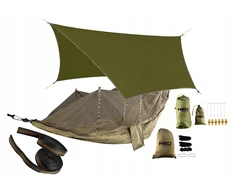 SODO HAMAKŲ RINKINYS SU TINKLELIS NUO UODŲ 330 X 140 CM TARP SURVIVAL JUOSTA