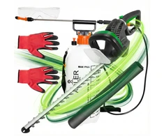 Sodo komplektas: elektrinės žirklės 620W pjovimo 20mm purkštuvas 8L Adler AD 6809 AV 6813