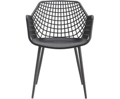 Sodo krėslas 57x56x84/46 cm juodas