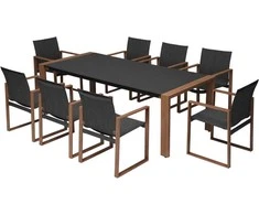 Sodo krėslas Dusiburg 57x57.3x86.5cm juodas