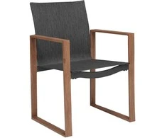 Sodo krėslas Dusiburg 57x57.3x86.5cm juodas