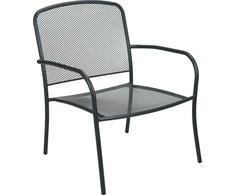 Sodo krėslas Mesh 52x55x36cm pilkas