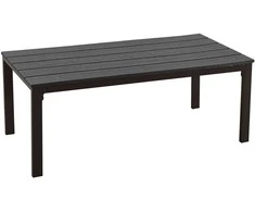Sodo stalas 98x48x39cm juodas/rudas