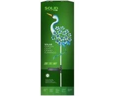 Sodo šviestuvas SOLID GERVĖ FLAMINGAS, įkraunamas saulės energija, 18 x 4,5 x 85 cm, įvairių spalvų