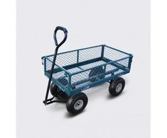 Sodo vežimėlis HERVIN EQUIPMENT, 150 kg, keturratis, plieno tinklelis, 1000×500×530/860 mm, GC-024