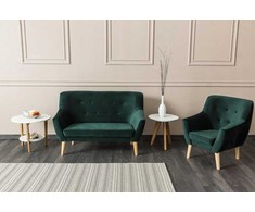Fotelis Signal Meble Sofa NORDIC 2 VELVET, žalia