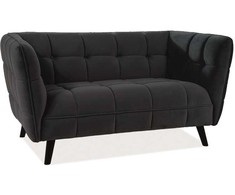Fotelis Signal Meble Sofa Siganl Castello 2 VELVET, juoda