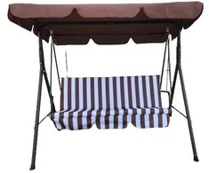Sofa-sūpynės 170x110x153cm tamsiai ruda