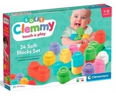 SOFT CLEMMY Blocks CLEMENTONI Soft Blocks 24 vnt