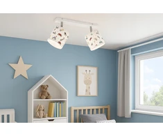 Pakabinamas šviestuvas Solar Lampa wisząca sufitowa do pokoju chłopca dziecka autka regulowana balta E27