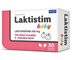 Solinea Laktistim Baby Laktoferrin 100mg Vaikams, vyresniems nei 6 mėnesių, 30 kapsulių