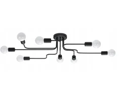 Sollux Lighting Vector 8 Led juodas pakabinamas šviestuvas virtuvei, valgomajam