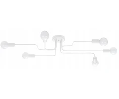 Sollux Lighting Żyrandol HECTOR 6 balta industrialny do jadalni i kuchni Sollux led