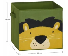 Songmics 3X PUDEŁKA NA ZABAWKI DZIECIĘCE SKRZYNKI 30x30 CM POJEMNIKI ORGANIZERY DUŻE
