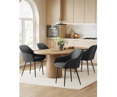 Songmics Minkštas Velvet Bucket Chair Juodas Loft Velvet