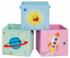 Songmics PUDEŁKA 30x30 DO PRZECHOWYWANIA REGAŁ SZAFKA POKÓJ DZIECI DZIECIĘCY 3 SZT.