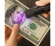 Sonovo UV BIRŠTYNAS GINTARINĖS ŠLAPIMO DĖMĖMS GYVINTINIŲ BANKNOTŲ 9 LED