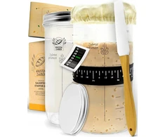 SOURDIN STARTER KIT 1000ml FERMENTACINIO STIKLO TERMOMETRO METELĖ