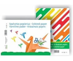 Smiltainis Popierius, spalvotas SMLT, A4, 80 g, vienpusis, 8 lapai, klijuotas