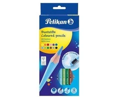 Pelikan Pieštukai spalvoti 12sp (ištrinami)
