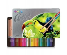Spalvoti pieštukai COLORINO Artist 36 spalvų, metalinėje dėžutėje