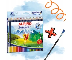 Spalvoti pieštukai Alpino, 24 spalvos