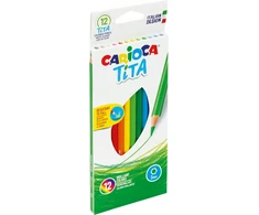 Spalvoti pieštukai Carioca Tita, 12 spalvų