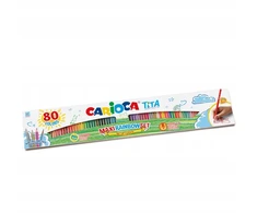 Spalvoti pieštukai CARIOCA TITATA - 80 vnt. - Vaivorykštė - Plona taisyti