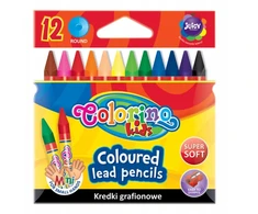 Spalvoti pieštukai Colorino Kids (12 spalvų)