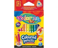 COLORINO KIDS trikampiai spalvoti pieštukai (12 spalvų), 33077PTR