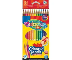 Spalvoti pieštukai, tribriauniai Colorino Kids, 12 spalvų