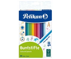 Spalvoti pieštukai Pelikan, 36 vnt.