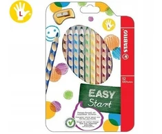 Spalvoti pieštukai Stabilo Easy, 12 spalvų ir drožtukas