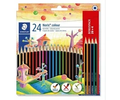 Spalvoti pieštukai Staedtler Noris Club, 24 spalvų