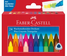 Spalvoti pusiau riebūs pieštukai faber-castell 120024 (naudoti c)