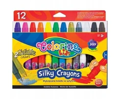 Spalvotos kreidelės su metalizuotomis spalvomis Colorino, 12 spalvų
