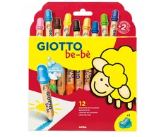 Fila Spalvotų pieštukų rinkinys Giotto Be-Bè, 12 vnt.
