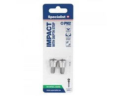 SPECIALIST+ antg. PH2 su gylio ribotuvu, 25 mm, 2 vnt.