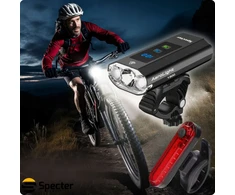 Specter PRIEKINIS GALINIS DVIRAČIO LEMPAS LED USB C 1300lm dviračio žibintų rinkinys