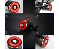 Specter Raudonas USB Smart STOP Smart įkraunamas dviračio žibintas